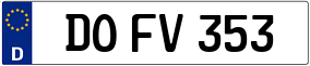 Trailer License Plate